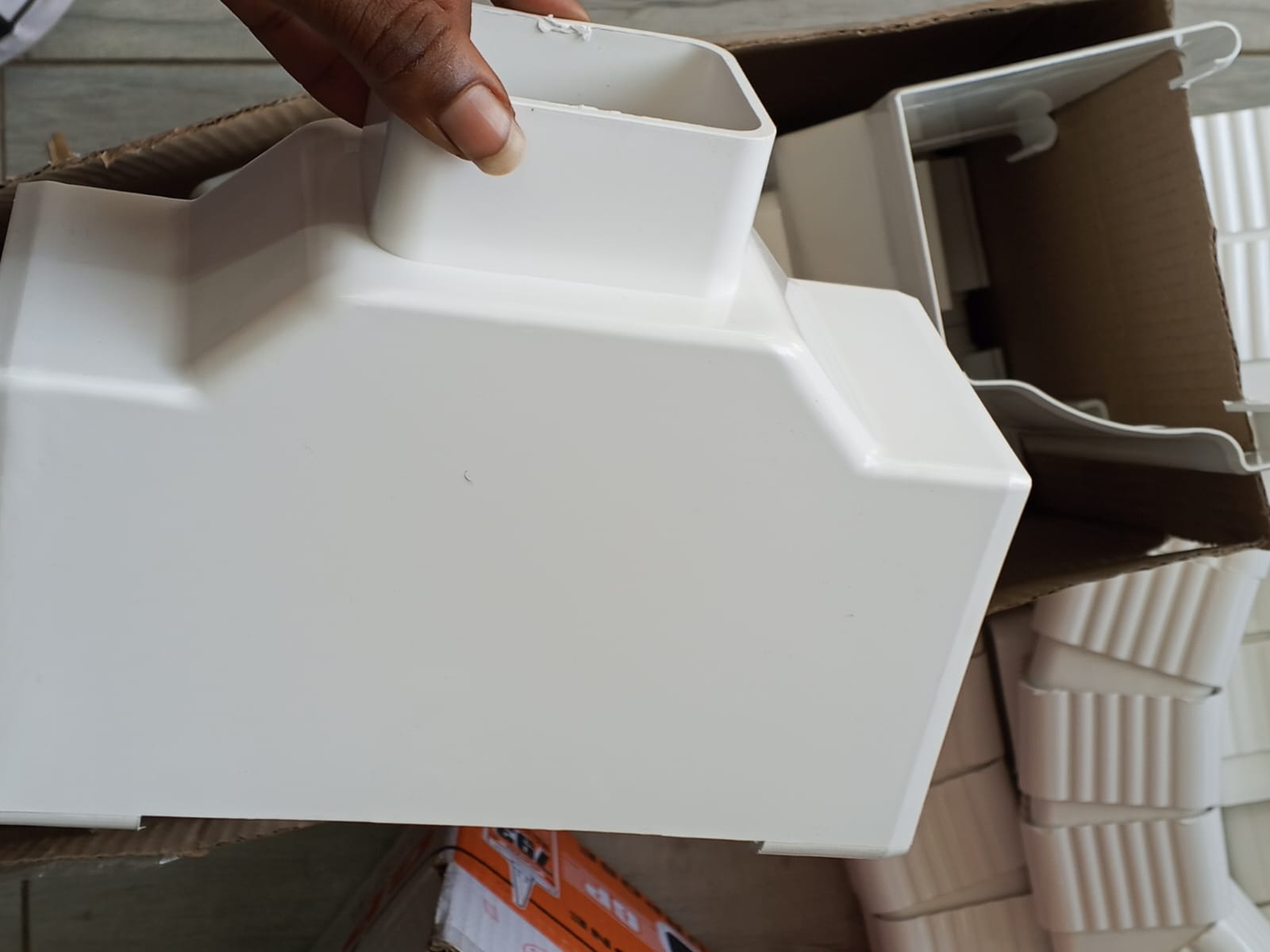 White Gutter Fittings
