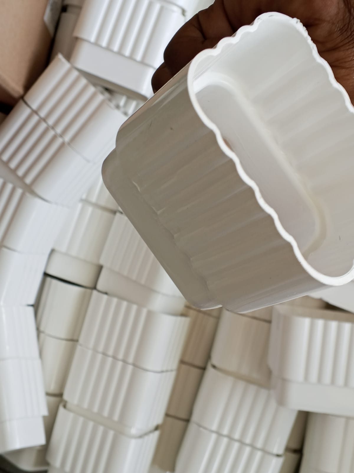 White Plastic Gutter Elbows